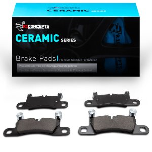 Porsche Cayenne Brake Pads - Rear - R1 Concepts - Ceramic - `12-`26